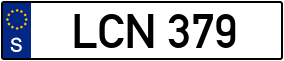 Trailer License Plate